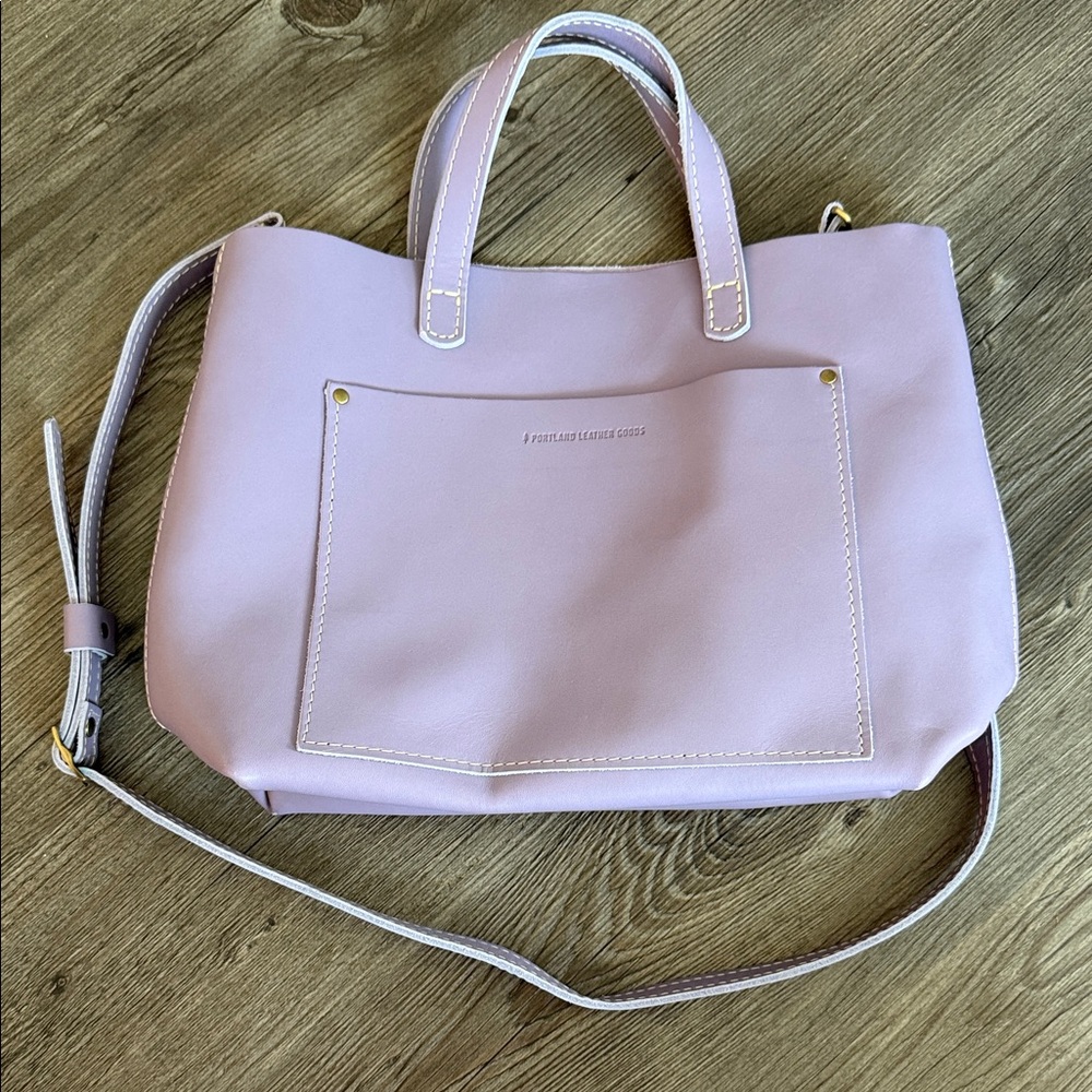 Portland Leather Lavender Tote Bag